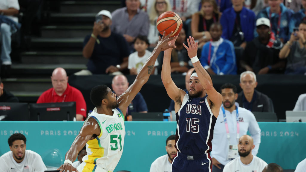 Devin Booker stars in Team USA's blowout win over Brazil